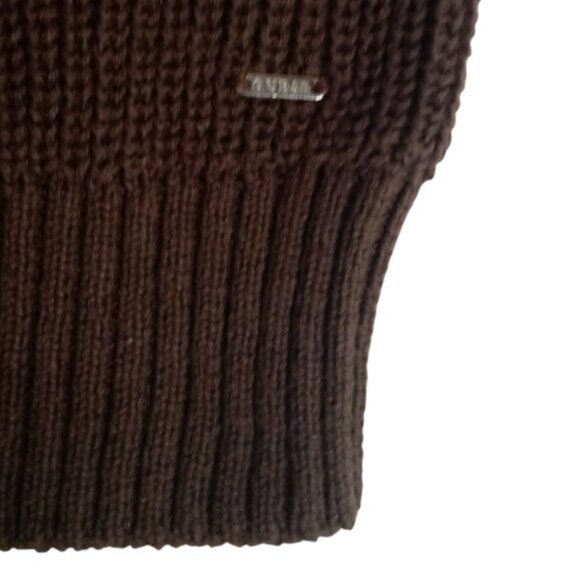 Guess men's slouchy oversized brown sweater sz XL NEW - Picture 6 of 10